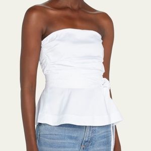 Veronica Beard White Strapless top